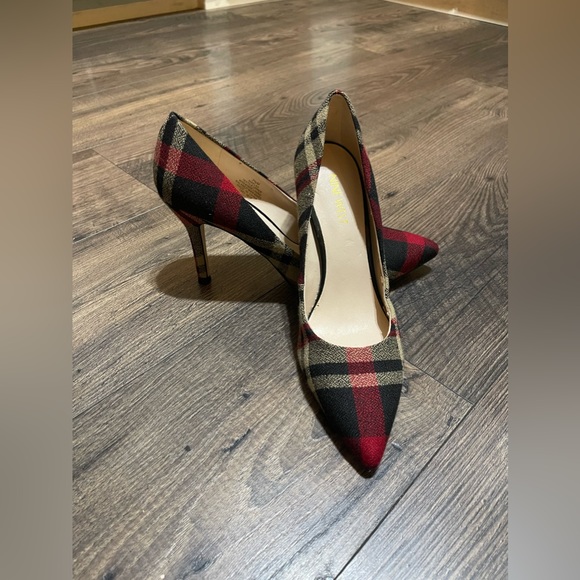 Nine West Shoes - Nine West Flax 3.5” Plaid Heels Pumps Dress Shoes 7.5 M Plaid